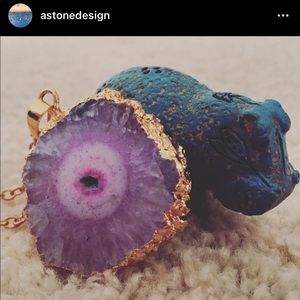 Egyptian Eye Agate Stone Necklace